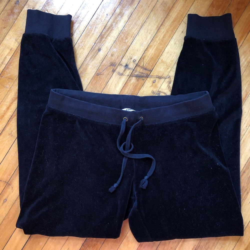 Juicy Couture vintage velour black joggers